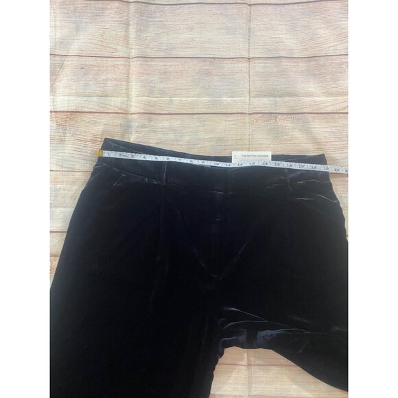 NWT Loft Women's Black Velvet The Peyton Trouser Casual Pants - 16 Tall - Picture 9 of 16